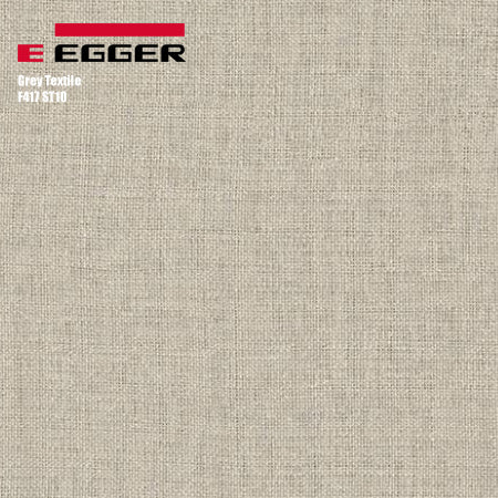 Material Sample: EGGER F417 Grey Textile [Allure]