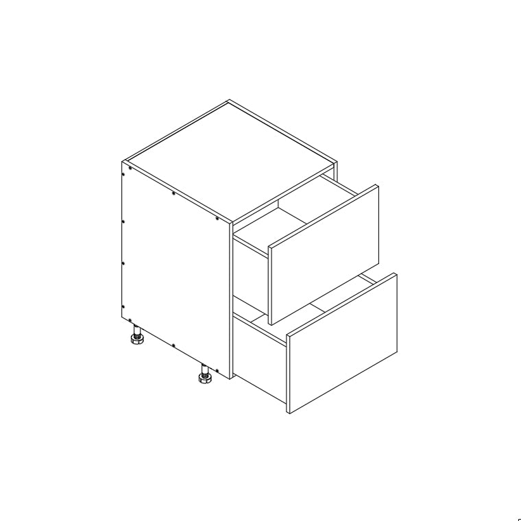 2-Drawer Base Cabinet