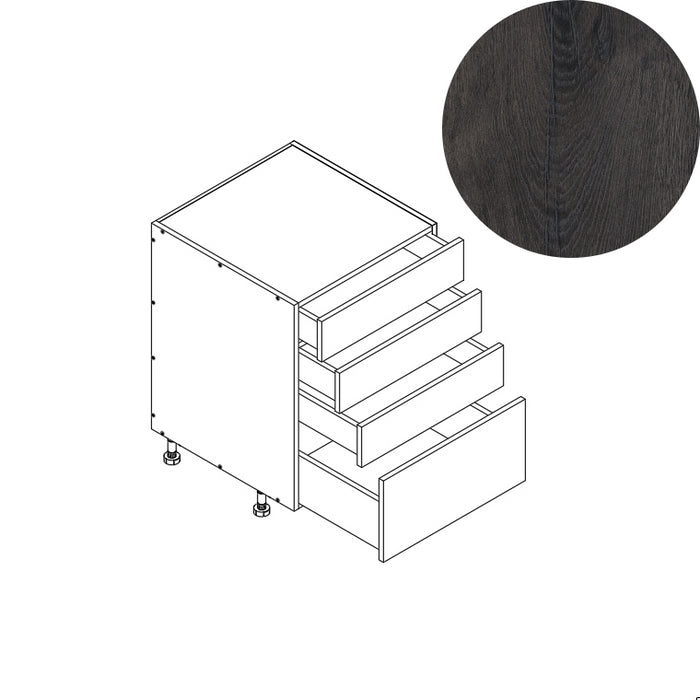 4 Drawer Base Cabinet 24"W 34.5"H 24"D (4DB24)