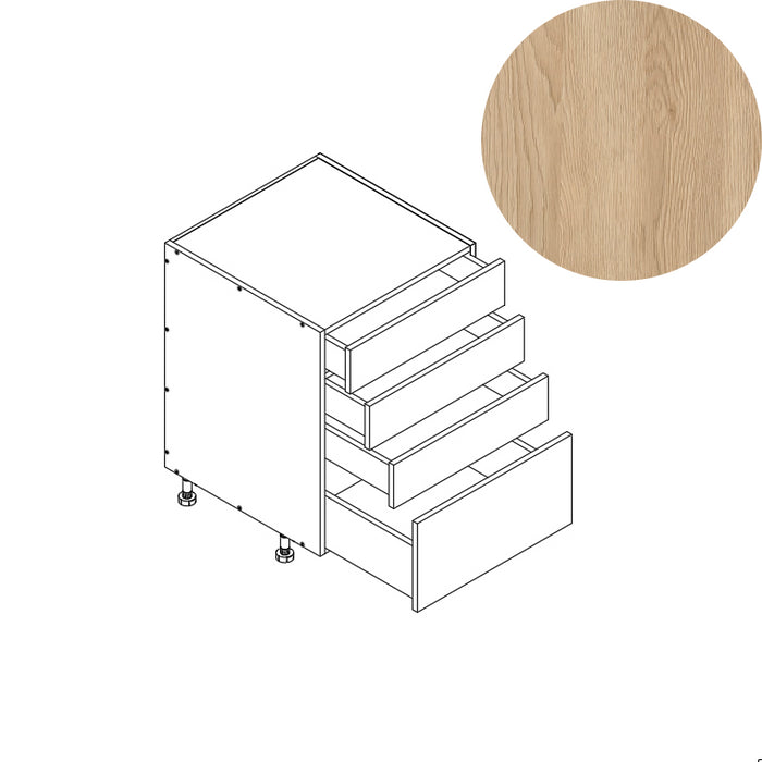 4 Drawer Base Cabinet 24"W 34.5"H 24"D (4DB24)