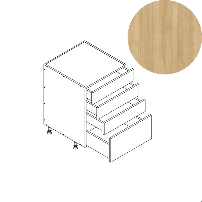 4 Drawer Base Cabinet 24"W 34.5"H 24"D (4DB24)