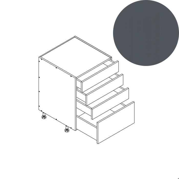 4 Drawer Base Cabinet 24"W 34.5"H 24"D (4DB24)