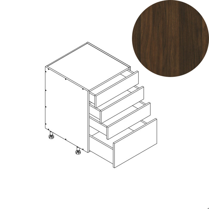 4 Drawer Base Cabinet 24"W 34.5"H 24"D (4DB24)