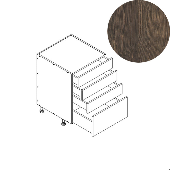 4 Drawer Base Cabinet 24"W 34.5"H 24"D (4DB24)