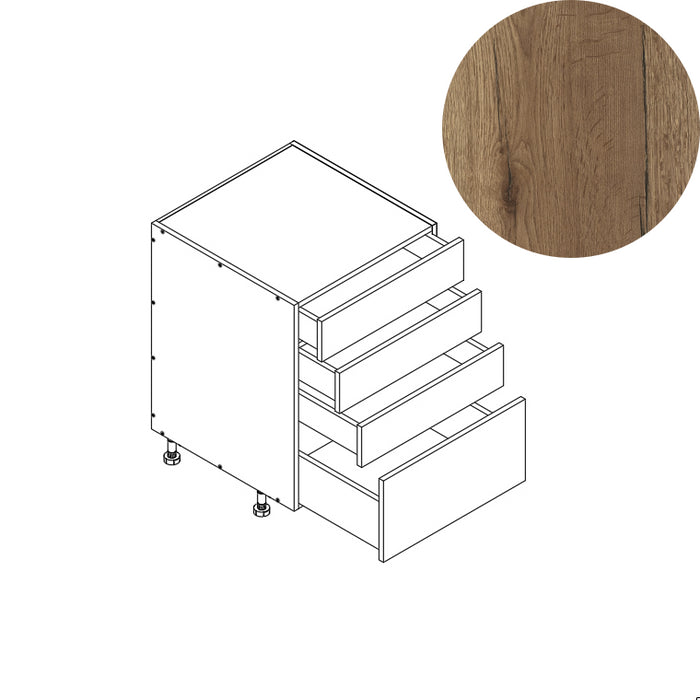 4 Drawer Base Cabinet 24"W 34.5"H 24"D (4DB24)