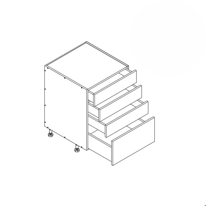 4 Drawer Base Cabinet 24"W 34.5"H 24"D (4DB24)