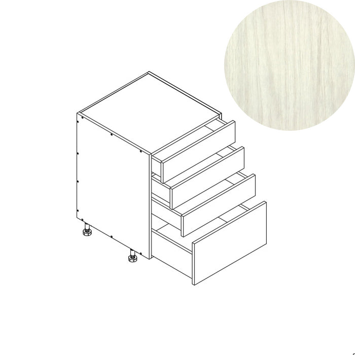 4 Drawer Base Cabinet 24"W 34.5"H 24"D (4DB24)