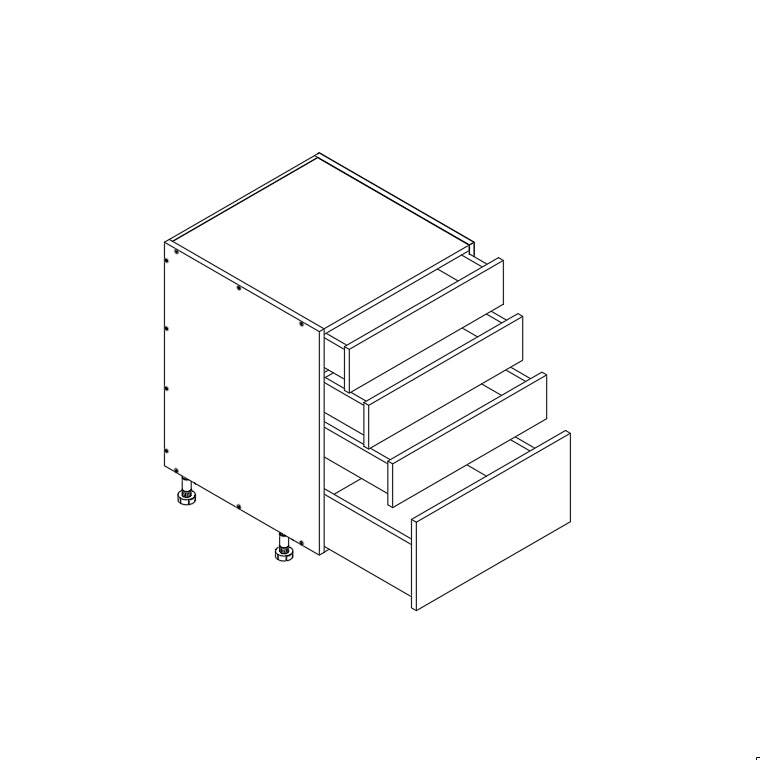 4-Drawer Base Cabinet