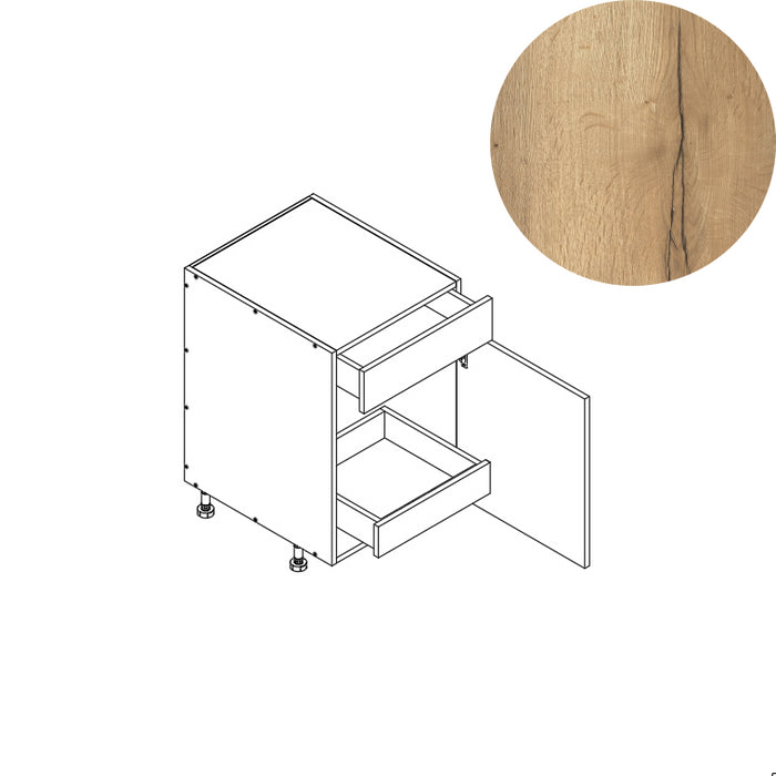 Base Cabinet (1RO) 21"W 34.5"H 24"D (B21_BOT 1 RO)