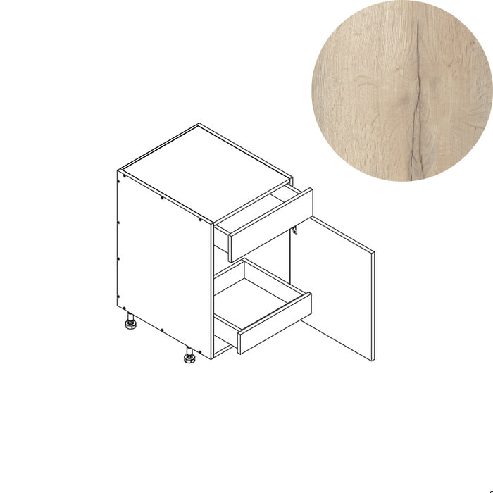 Base Cabinet (1RO) 15"W 34.5"H 24"D (B15_BOT 1 RO)