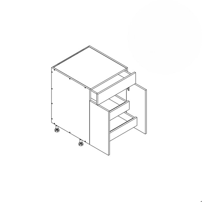 Base Cabinet (2RO) 24"W 34.5"H 24"D (B24_BOT 2 RO)