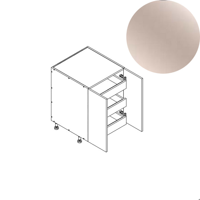 Base Cabinet (FHD 3RO) 24"W 34.5"H 24"D (B24_FHD_3 RO)