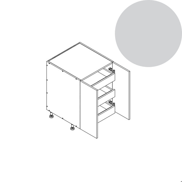 Base Cabinet (FHD 3RO) 24"W 34.5"H 24"D (B24_FHD_3 RO)