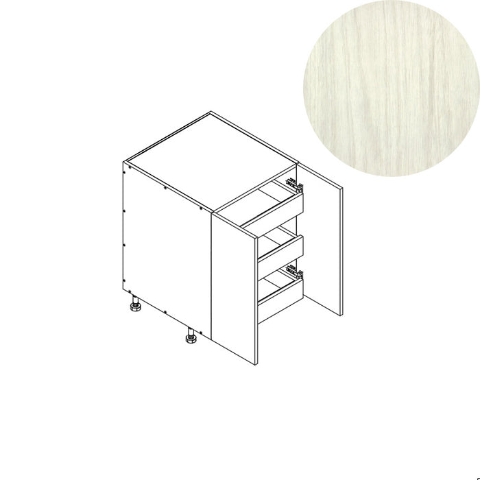 Base Cabinet (FHD 3RO) 33"W 34.5"H 24"D (B33_FHD_3 RO)