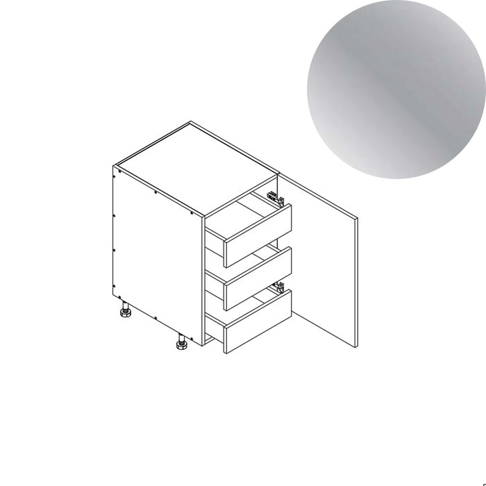 Base Cabinet (FHD 3RO) 21"W 34.5"H 24"D (B21_FHD_3 RO)