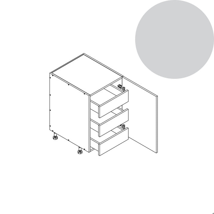 Base Cabinet (FHD 3RO) 21"W 34.5"H 24"D (B21_FHD_3 RO)