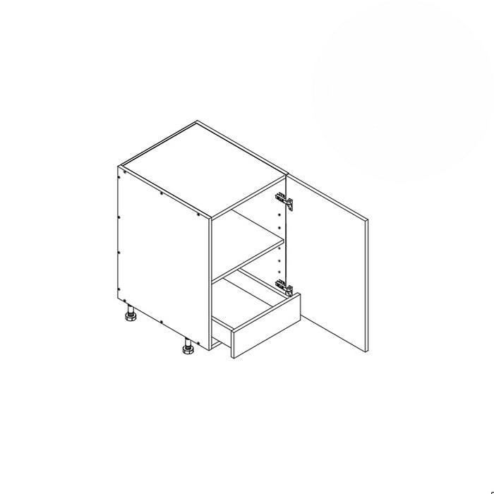 Base Cabinet (FHD BOT 1RO) 12"W 34.5"H 24"D (B12_FHD_BOT 1 RO)