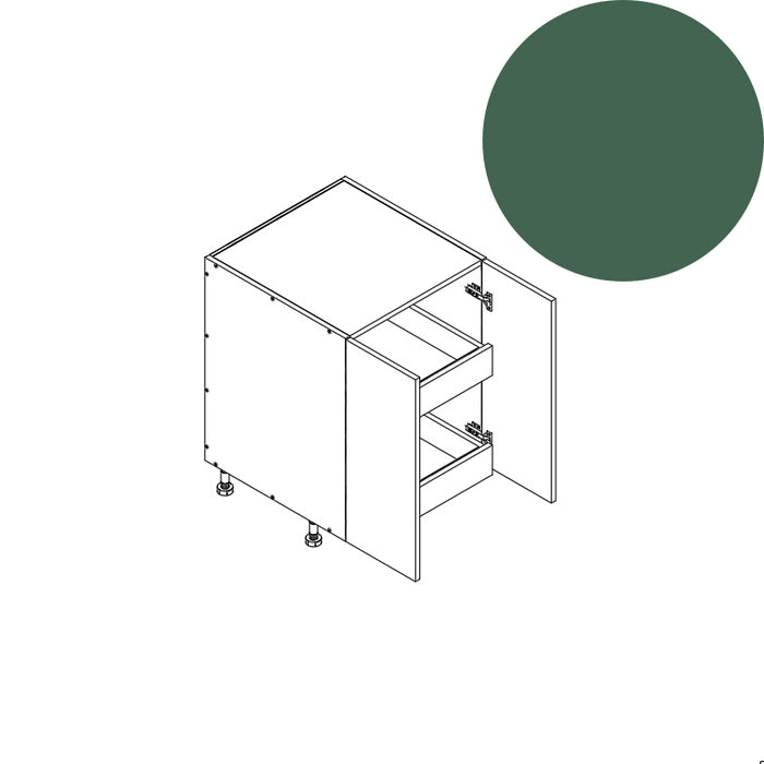 Base Cabinet (FHD 2RO) 27"W 34.5"H 24"D (B27_FHD_BOT 2 RO)