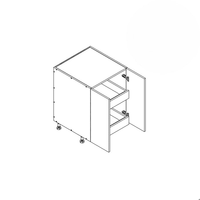 Base Cabinet (FHD 2RO) 27"W 34.5"H 24"D (B27_FHD_BOT 2 RO)