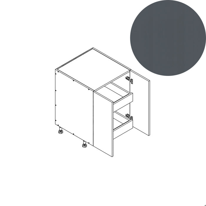 Base Cabinet (FHD 2RO) 24"W 34.5"H 24"D (B24_FHD_BOT 2 RO)