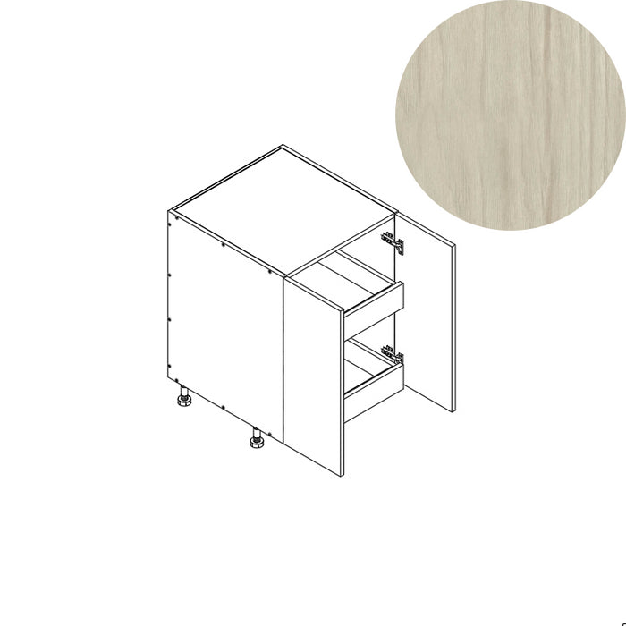 Base Cabinet (FHD 2RO) 24"W 34.5"H 24"D (B24_FHD_BOT 2 RO)