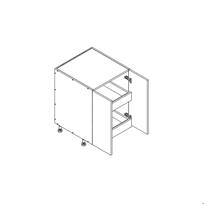 Base Cabinet (FHD 2RO) 27"W 34.5"H 24"D (B27_FHD_BOT 2 RO)