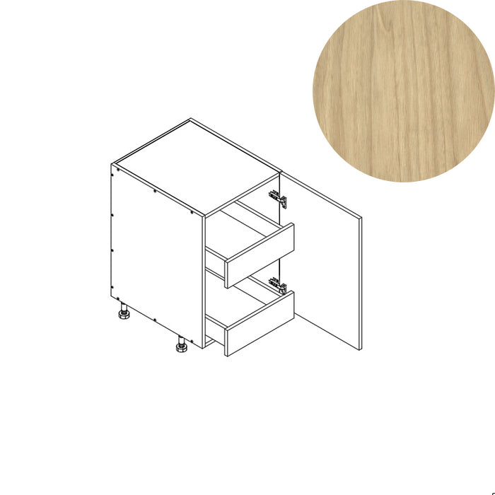 Base Cabinet (FHD 2RO) 12"W 34.5"H 24"D (B12_FHD_BOT 2 RO)