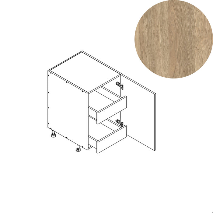 Base Cabinet (FHD 2RO) 12"W 34.5"H 24"D (B12_FHD_BOT 2 RO)