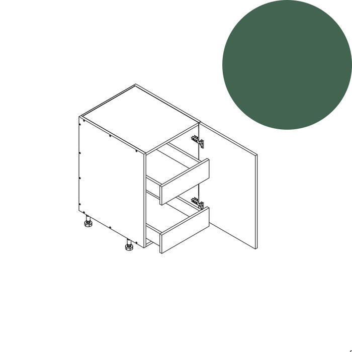 Base Cabinet (FHD 2RO) 21"W 34.5"H 24"D (B21_FHD_BOT 2 RO)