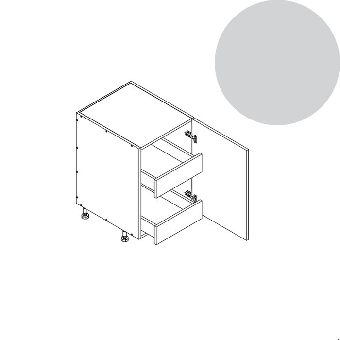 Base Cabinet (FHD 2RO) 12"W 34.5"H 24"D (B12_FHD_BOT 2 RO)