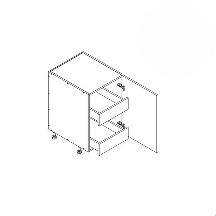 Base Cabinet (FHD 2RO) 21"W 34.5"H 24"D (B21_FHD_BOT 2 RO)