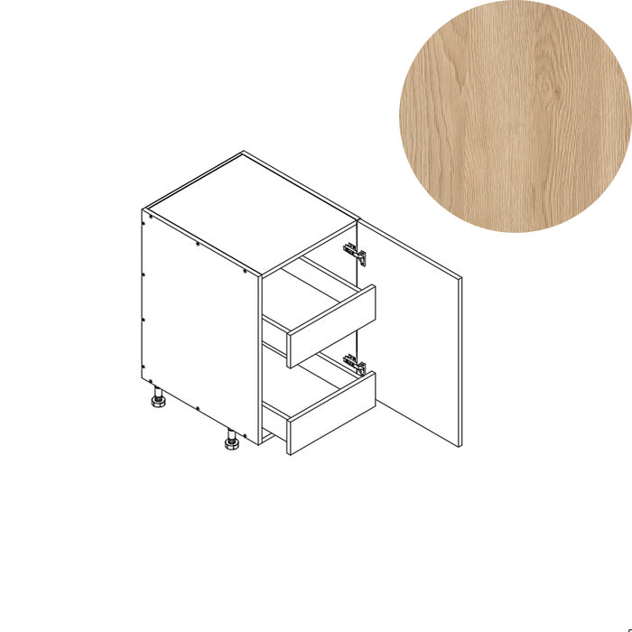 Base Cabinet (FHD 2RO) 12"W 34.5"H 24"D (B12_FHD_BOT 2 RO)