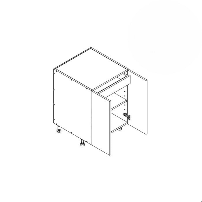 Base Cabinet (FHD Top 1RO) 24"W 34.5"H 24"D (B24_FHD_TOP 1 RO)