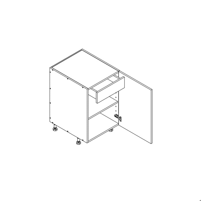 Base Cabinet (FHD Top 1RO) 18"W 34.5"H 24"D (B18_FHD_TOP 1 RO)