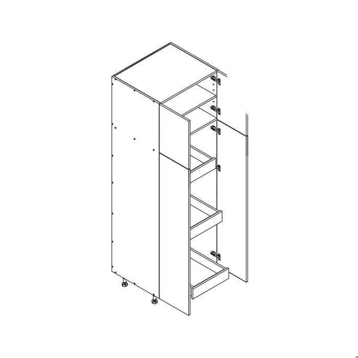 24" Deep Pantry (3RO) 36"W 96"H 24"D (PC369624_3 RO)