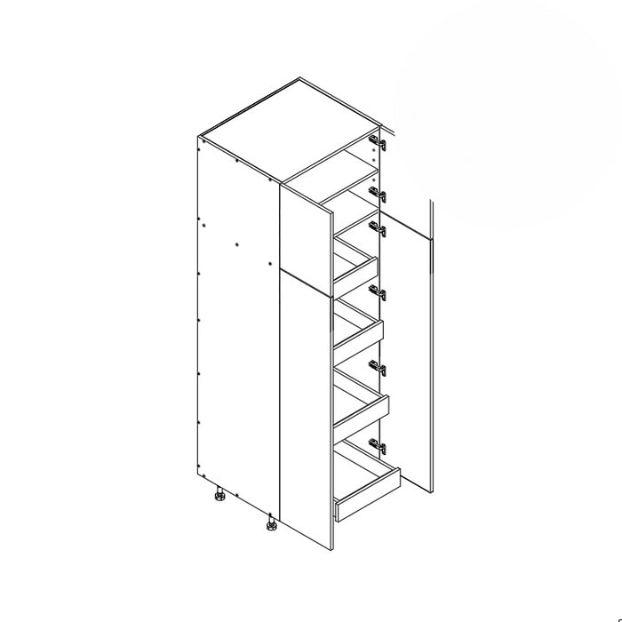 24" Deep Pantry (4RO) 33"W 90"H 24"D (PC339024_4 RO)