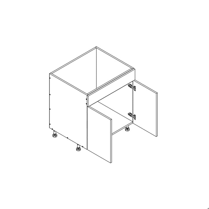 Sink Base Cabinet 24"W 34.5"H 24"D (SB24)