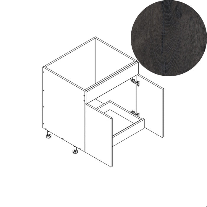 Sink Base Cabinet (1RO) 33"W 34.5"H 24"D (SB33_BOT 1 RO)