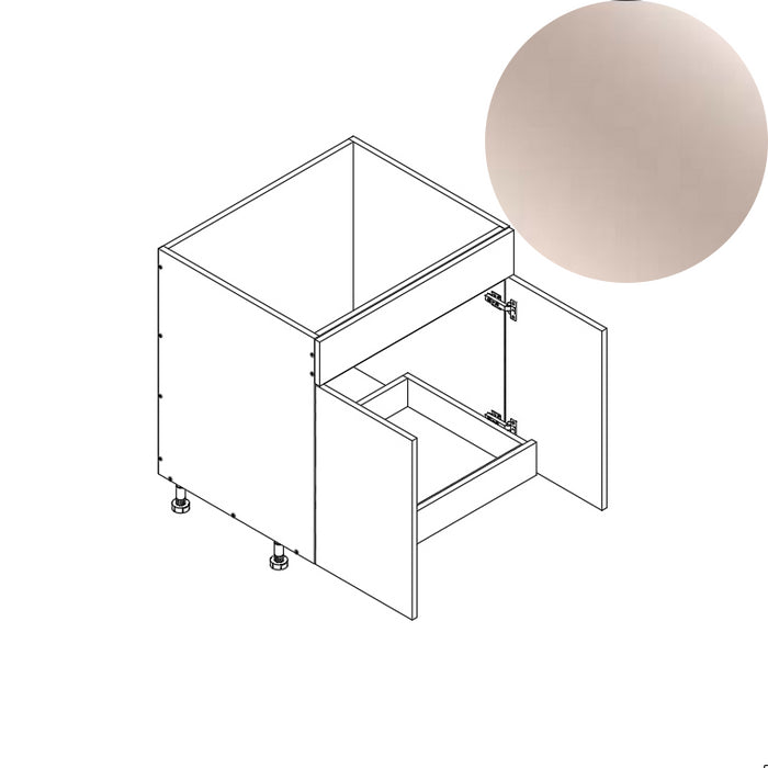 Sink Base Cabinet (1RO) 42"W 34.5"H 24"D (SB42_BOT 1 RO)