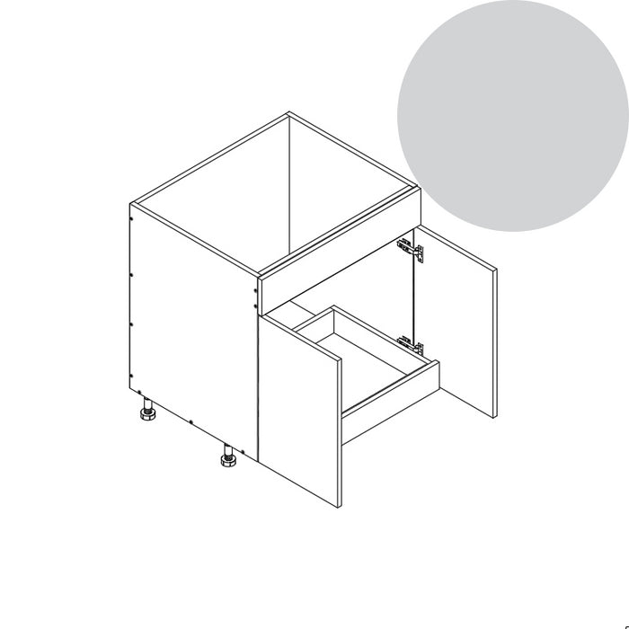 Sink Base Cabinet (1RO) 33"W 34.5"H 24"D (SB33_BOT 1 RO)