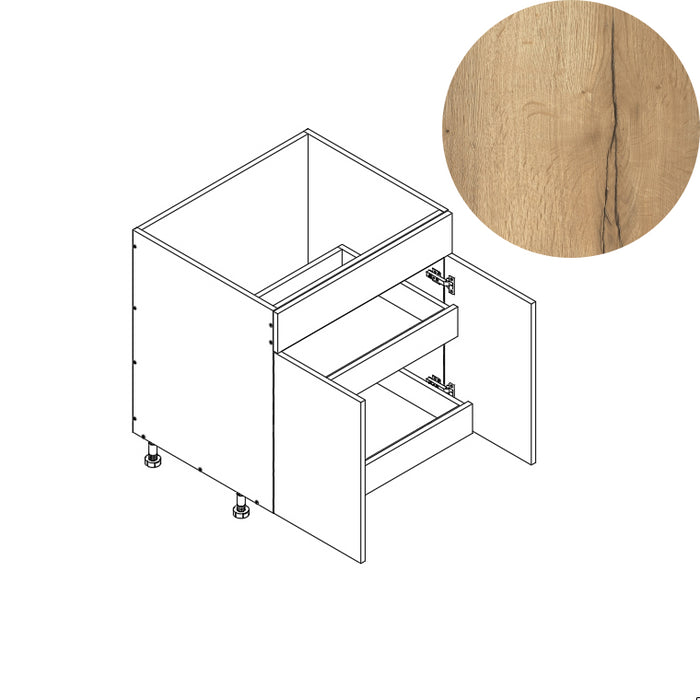 Sink Base Cabinet (2RO) 39"W 34.5"H 24"D (SB39_BOT 2 RO)